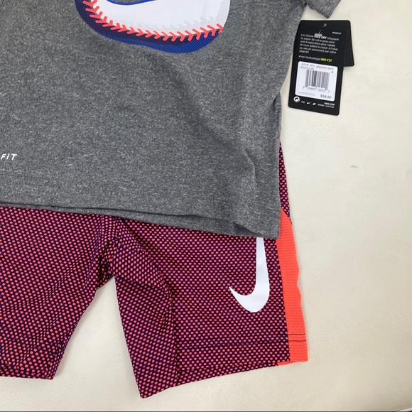 Nike boy active shorts top outfit 5123 - Picture 6 of 11